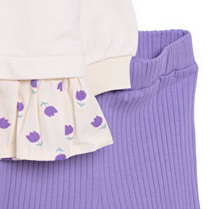 Tulip Kız Sweatshirt - Tayt Kız Bebek Tulip Kız Sweatshirt - Tayt Kız Bebek