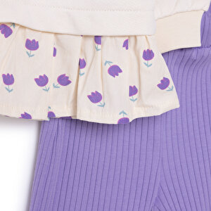 Tulip Kız Sweatshirt - Tayt Kız Bebek Tulip Kız Sweatshirt - Tayt Kız Bebek