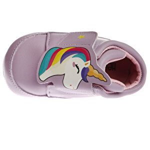 Unicorn Baskılı Patik Ayakkabı Kız Bebek