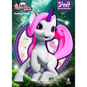 Unıcorn Simli Çıkartmalı Boyama Kitabı