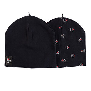 HelloBaby 2li Örme Bere, Siyah, 0-2 Yaş HelloBaby 2li Örme Bere, Siyah, 0-2 Yaş