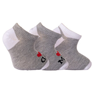 HelloBaby Unisex 3'lü Bilek, Gri, 0-6 Ay