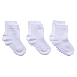 HelloBaby Kız 3lü Soket Ç, Beyaz, 0-6 Ay