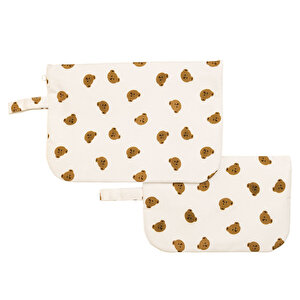 Unisex Ayıcık 2li Kirli-Temiz Çanta Unisex Ayıcık 2li Kirli-Temiz Çanta