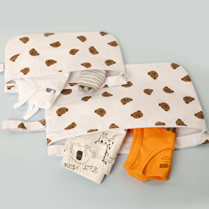 Unisex Ayıcık 2li Kirli-Temiz Çanta Unisex Ayıcık 2li Kirli-Temiz Çanta