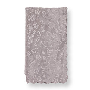Little Dreams Battaniye, Gri, 90x110 cm