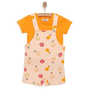 HelloBaby Unisex Şort Sal, Turuncu, 3 Ay