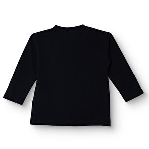 Unisex Sweatshirt İki İplik Bisiklet Yaka Uzun Kol