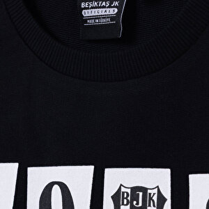 Unisex Sweatshirt İki İplik Bisiklet Yaka Uzun Kol