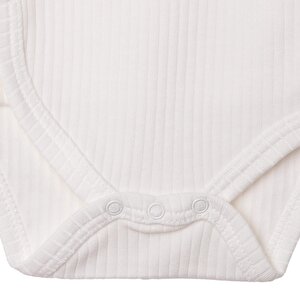 Unisex Zıbın Body İnterlok V Yaka Uzun Kol