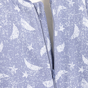 Kız Bebek Uyku Tulum İnterlok Fermuarlı 1  Tog Bisiklet Yaka Uzun Kol