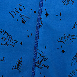 Erkek Bebek Uyku Tulum İnterlok Uzay Desenli Fermuarlı 2,5 Tog Uzun Kol Erkek Bebek Uyku Tulum İnterlok Uzay Desenli Fermuarlı 2,5 Tog Uzun Kol