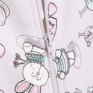 Kız Bebek Uyku Tulum İnterlok Fermuarlı 2 TOG Bisiklet Yaka Uzun Kol Kız Bebek Uyku Tulum İnterlok Fermuarlı 2 TOG Bisiklet Yaka Uzun Kol