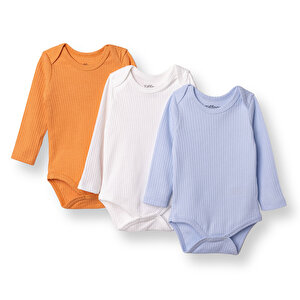 Tiffany Uzun Kol Body, Mavi, 1 - 3 Ay