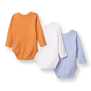 Erkek Bebek Uzun Kol Body İnterlok Zarf Yaka