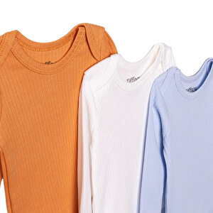 Erkek Bebek Uzun Kol Body İnterlok Zarf Yaka