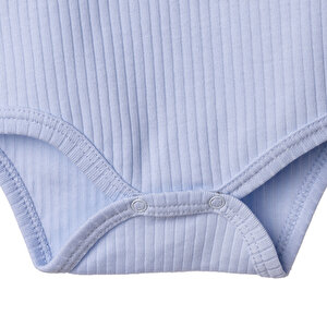 Erkek Bebek Uzun Kol Body İnterlok Zarf Yaka