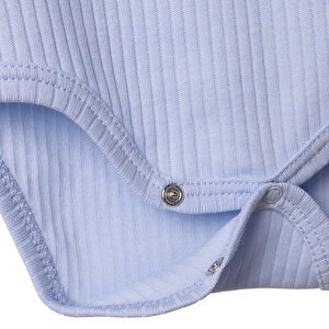 Erkek Bebek Uzun Kol Body İnterlok Zarf Yaka