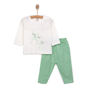 HelloBaby Erkek Uzun Kol Pij, Ekru, 6 Ay