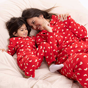 HelloBaby Uzun Kol Pijama, Kırmızı, 6 Ay