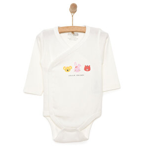 HelloBaby Uzun Kol Zıbı, Ekru, Yenidoğan