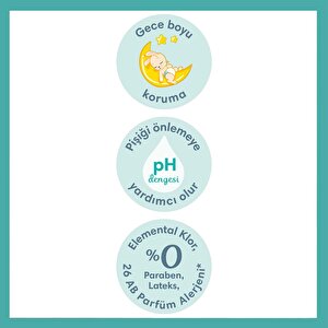 Bebek Bezi Aktif Bebek 3 Beden Midi Ekonomik Paket 6-10 kg 62 Adet