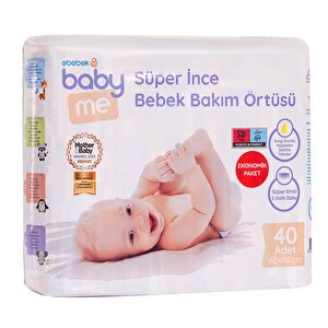 baby me Süper İnce Alt Açma 60x90 40 A