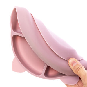 Vakumlu Silikon Mama Tabağı Lila