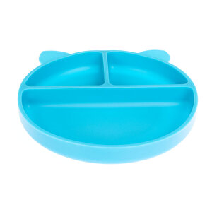 Vakumlu Silikon Mama Tabağı - Mavi Vakumlu Silikon Mama Tabağı - Mavi