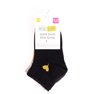 Varaklı 3'lü Bilek Çorap Kız Bebek