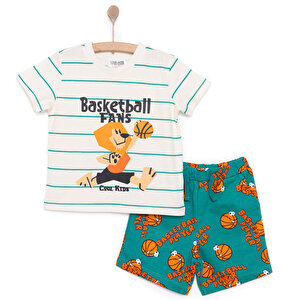 HelloBaby Varsity Erkek Tshi, Ekru, 9 Ay