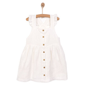 BabyZ Vintage Girl Elbise, Beyaz, 9 Ay