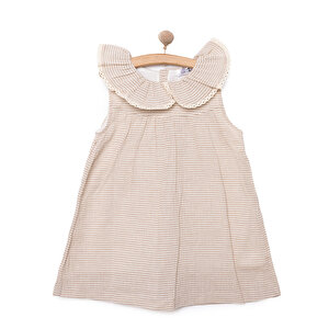 BabyZ Vintage Girl Elbise, Ekru, 9 Ay