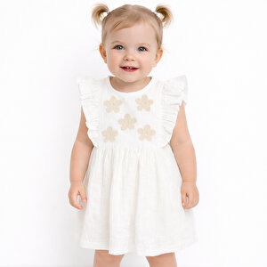 HelloBaby Vintage Girl E, Ekru, 6 - 9 Ay