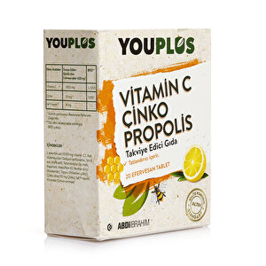 Vitamin C Çinko Propolis 20 Efervesan Tablet