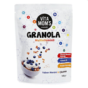 Vitamom's Yaban Mersini ve Çikolatalı Granola 140 gr