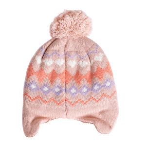 Wellsoft Astarlı Kulak Kapamalı Triko Kız Bere Kız Bebek