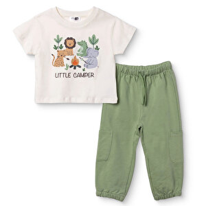 HelloBaby WILD FOREST T  Ekru, 6 - 9 Ay