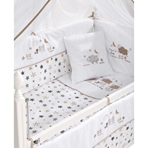 Woody Anne Yanı Ahşap Sallanır ve Asansörlü Beşik Beşik 60x120 cm