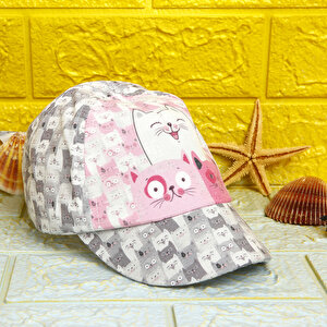 Yaz Kız Şapka Kedicik