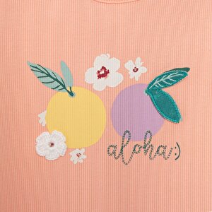 Yenidoğan Aloha Tshirt-Şort 2li Takım Kız Bebek