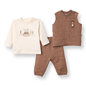 Erkek Bebek Yenidoğan Bearish Sweatshirt-Yelek-Alt Kapitone Örme Bebe Yaka Uzun Kol Patiksiz Paça Erkek Bebek Yenidoğan Bearish Sweatshirt-Yelek-Alt Kapitone Örme Bebe Yaka Uzun Kol Patiksiz Paça