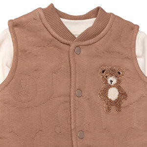 Erkek Bebek Yenidoğan Bearish Sweatshirt-Yelek-Alt Kapitone Örme Bebe Yaka Uzun Kol Patiksiz Paça Erkek Bebek Yenidoğan Bearish Sweatshirt-Yelek-Alt Kapitone Örme Bebe Yaka Uzun Kol Patiksiz Paça