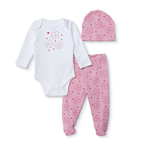 HelloBaby Yenidoğan Body, Ekru, 0 - 1 Ay