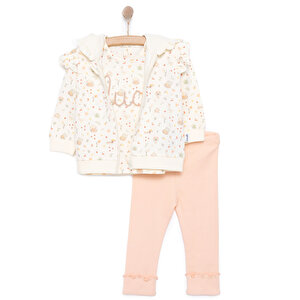 Yenidoğan Cute Duck Hırka Tshirt Tayt Kız Bebek Yenidoğan Cute Duck Hırka Tshirt Tayt Kız Bebek