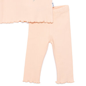 Yenidoğan Cute Duck Tshirt-Patiksiz Alt Kız Bebek Yenidoğan Cute Duck Tshirt-Patiksiz Alt Kız Bebek