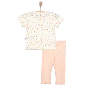 Yenidoğan Cute Duck Tshirt-Patiksiz Alt Kız Bebek