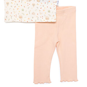 Yenidoğan Cute Duck Tshirt-Patiksiz Alt Kız Bebek