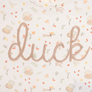 Yenidoğan Cute Duck Tshirt-Patiksiz Alt Kız Bebek