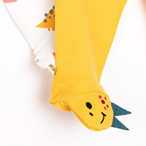 Yenidoğan Erkek Bebek Hayvan Figür Nakışlı 2li Patikli Alt Erkek Bebek